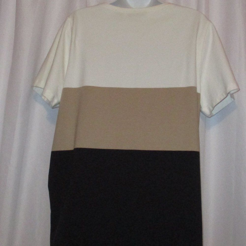 RELATIVITY Cream Off White Lightweight Knit Top Size 1X Short Sleeve - Picture 4 of 5